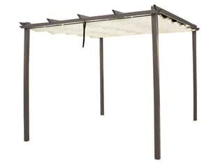 Gazebo in Metallo con Tetto Scorrevole Dimensioni: 3 MX3X2,2H. Vette - 2