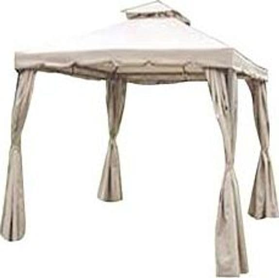 Gazebo in Metallo con Chiusure Laterali Dimensioni 3 MX3X2,6 2H. Vette - 2