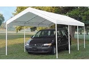 Gazebo Carport Senza Pareti Laterali Bianco 3 MX6 Vette - 2