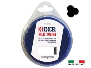 Filo per Decespugliatore in Nylon Silenziato Ritorto Blu Ø 3 mm Cod 392891 - 2