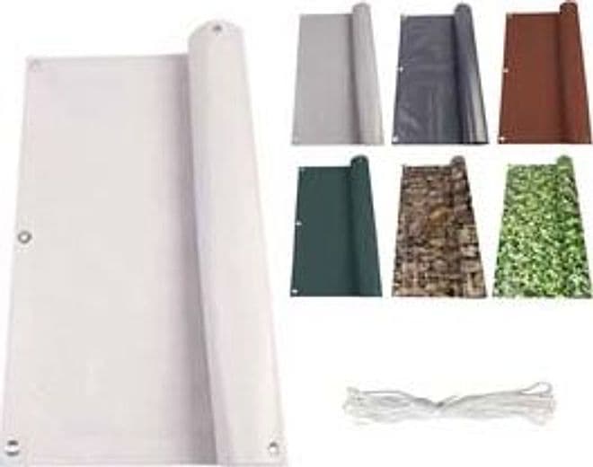 Stuoia Ombreggiante PVC 0,90 Mh. Rot. 6 m Bianco Trex - 2