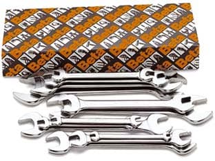 Chiavi a Forchetta Cromate ART.55 S ART.55 S8 in Serie PZ.8 da 6X7 a 20X22 - 2