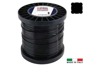 Filo per Decespugliatore in Nylon Quadro Pro Nero Ø 3 mm in Matassa da 1000 - 2