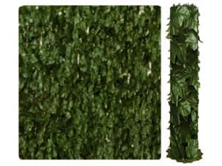 Siepe Ornamentale Artificiale con Foglie Edera 20 MX1,5H. 1 Rotolo T Rex - 2