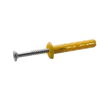 Tassello a Percussione Devil Giallo Ø 6 x 38 mm Akifix 200 Pezzi - 2