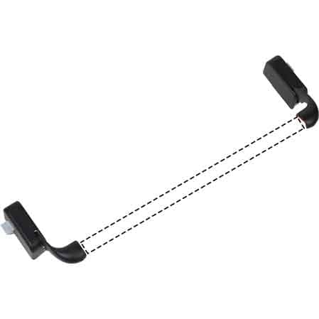 Maniglione Antipanico da Applicare Ministar Finitura Nero Corni - 2