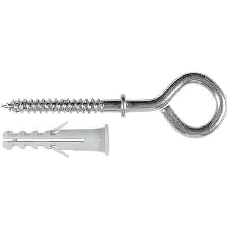 Tassello con Occhiolo Chiuso Nc Ø 6 Tecfi 4,5 x 35 mm Conf 10 Pezzi - 2