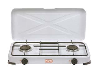 Fornello a Gas GPL a 2 Fuochi con Coperchio 57 CMX33X10H - 2
