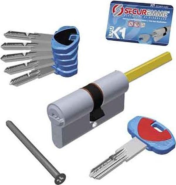 Cilindro Sagomato Evo K1 con Predisposizione Pomolo Securemme 60 mm (25
