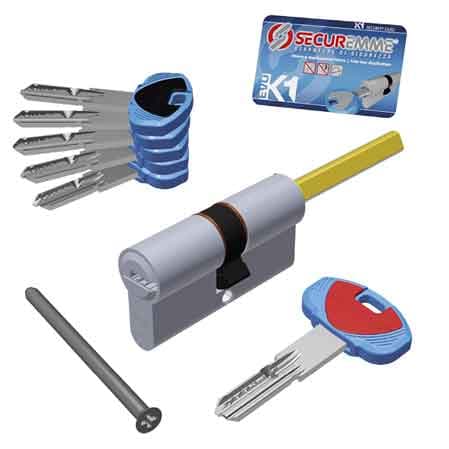 Cilindro Sagomato Evo K1 con Predisposizione Pomolo Securemme 60 mm (25 - 2