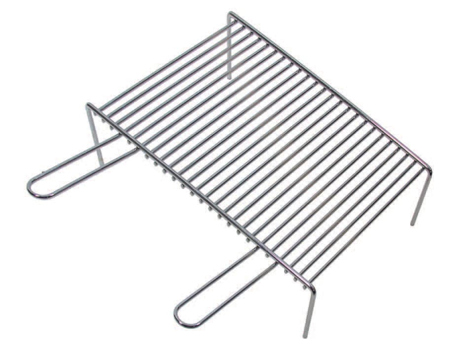 Griglia Pesante con Piedi 2 Manici 60 CMX33X9H. Lapillo - 2