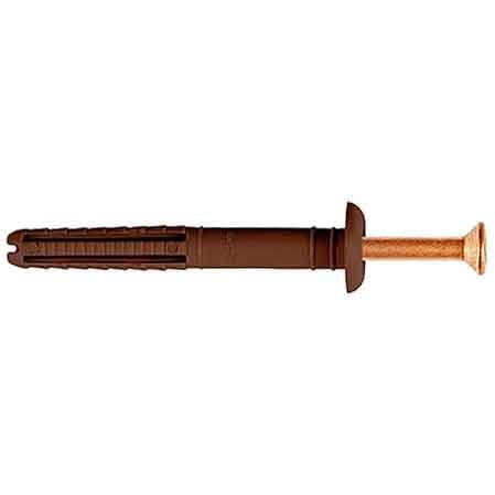 Tassello con Vite a Percussione YZ65 Ø 6 x 40 mm Tecfi 200 Pezzi - 2