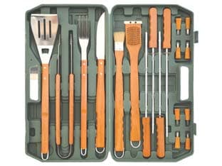Attrezzi Acciaio Inox per Barbecue in Set 18 Pezzi Lapillo - 2