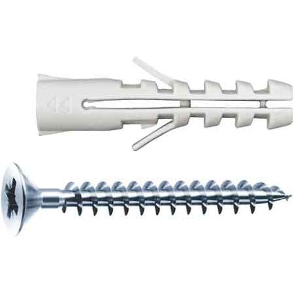 Tassello con Vite Senza Bordo Av Tc Ø 5 x 25 Tecfi Vite 4 x 3 200 Pezzi - 2