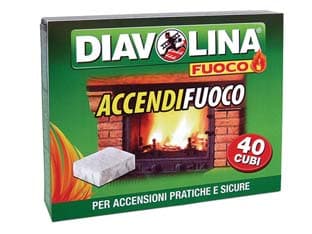 Diavolina Accendifuoco Conf. 40 Cubi Diavolina 6 Pezzi - 2