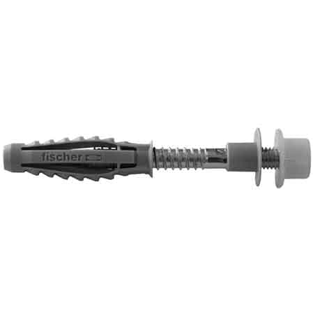 Fissaggio per Cassetta Scaricatrice a Parete M8X80 Fischer 2 Pezzi - 2