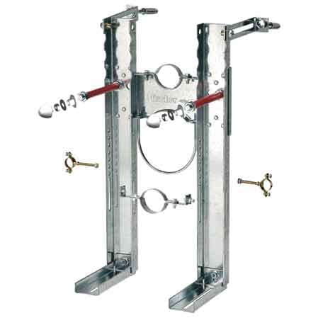 Supporto per WC Bidet Sospeso Premium 520 x 270 mm Fischer - 2