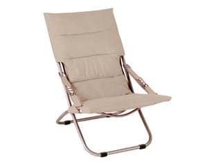 Poltrona Acciaio Pieghevole Ecru 50 CMX94X63H. Vette - 2