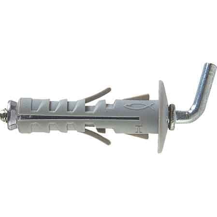 Tassello con Gancio Corto Sb 12 x 8 Fischer Ø 12 x 45 mm 100 Pezzi - 2