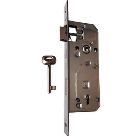Serratura per Porte in Legno Patent Grande Frontale Bordo Quadro 1016612 - 2