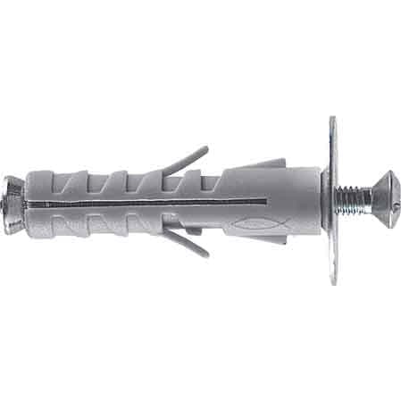 Tassello con Vite Sb 12 x 4 Fischer Ø 12 x 45 mm 100 Pezzi - 2