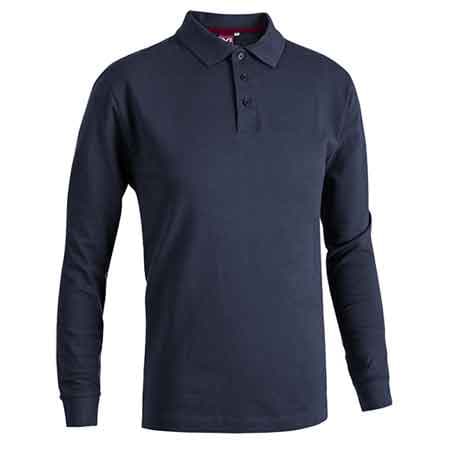 Polo Manica Lunga Blu Tg. M - 2