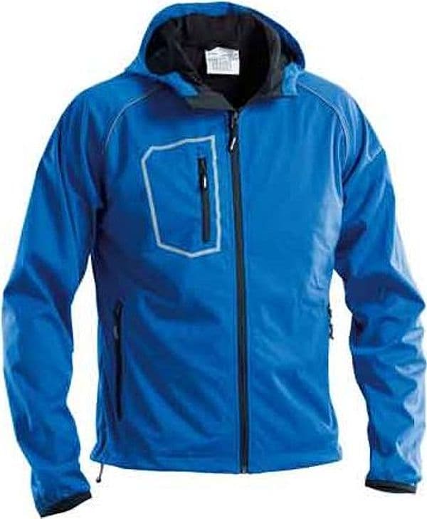Giubbino Softshell con Cappuccio Fasten Blu Tg. Xxl (60 62) - 2