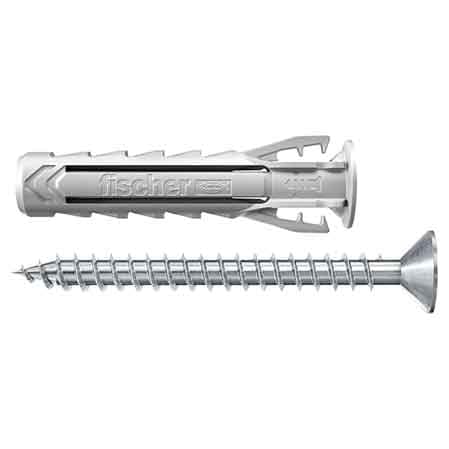 Tassello con Vite Sx Plus Ø 8 x 40 mm Fischer Vite 5 x 50 mm 50 Pezzi - 2