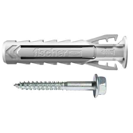 Tassello con Vite Sx Plus Bm Ø 8 x 40 mm Fischer Vite 6 x 45 mm 100 Pezzi - 2