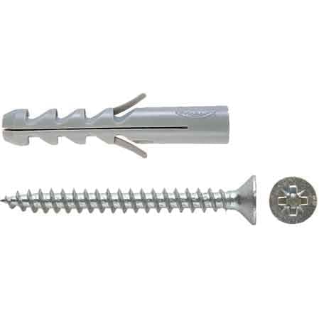 Tassello con Vite Sv S 8V Fischer Ø 8 x 40 mm Vite 5 x 50 mm 50 Pezzi - 2
