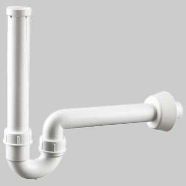 Sifone Orientabile per Lavabo con Rosone 1 1/4 x 40 Wavin - 2