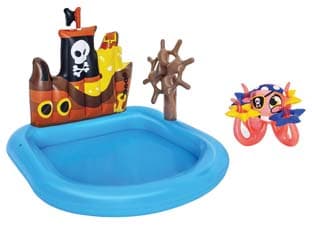 Piscina con Giochi Gonfiabile Nave Pirati +2 Anni 140 CMX130X104H - 2