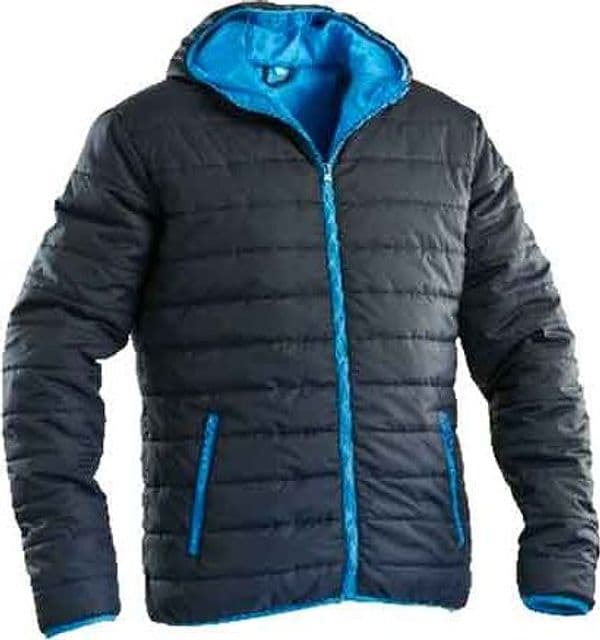 Giubbino Imbottito con Cappuccio Blu Tg. L - 2