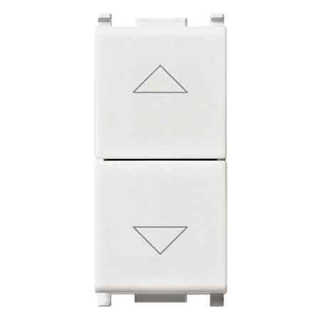 Doppio Pulsante con Interblocco Plana Vimar 10AX 250V Colore Bianco - 2