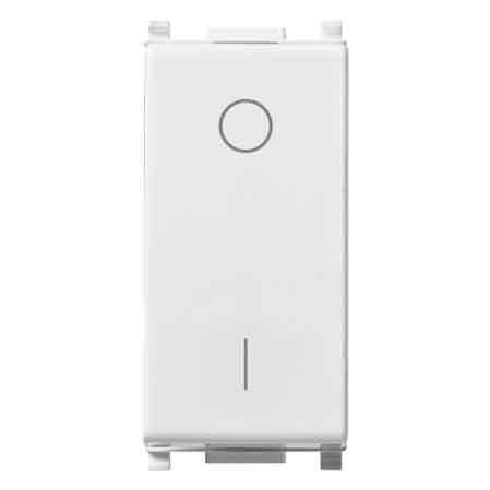 Interruttore Bipolare Illuminabile Plana Vimar 16AX 250V Colore Bianco - 2
