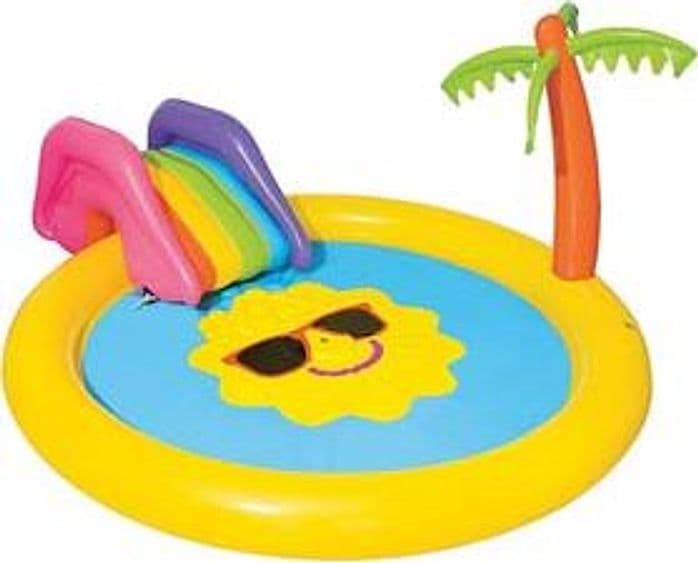 Piscina con Giochi Gonfiabile Sunnyland +2 Anni 237 CMX201X104 Peso 4,100 - 2