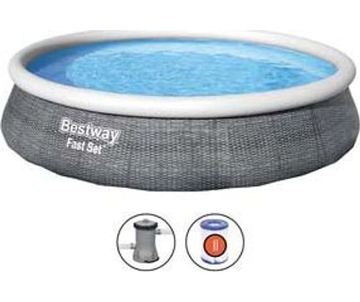 Piscina Fast Set Autoportante Tonda 457 CMX84H. 23,3 9.677 kg l Filtro - 2