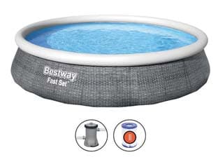 Piscina Fast Set Autoportante Tonda 457 CMX84H. 23,3 9.677 kg l Filtro - 2