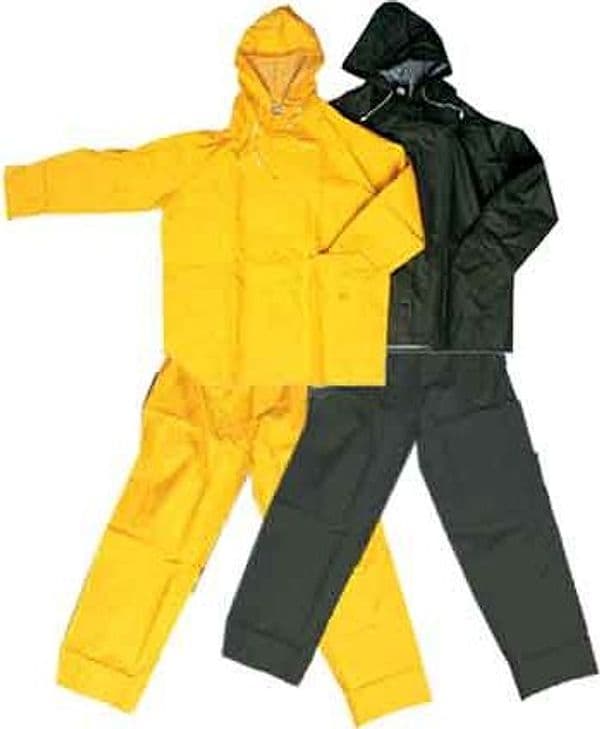 Completo Giacca e Pantalone Impermeabile 390 Gr Tg. Xl Colore Giallo - 2