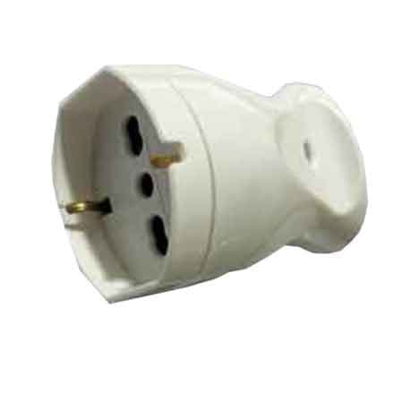 Presa Mobile Schuko Bivalente 10 e 16 A Ideal Star 2P con T - 2