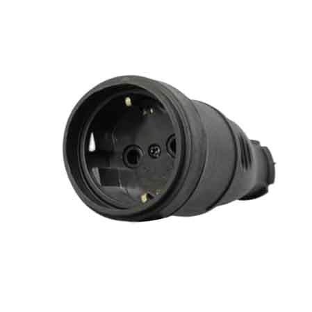 Presa Mobile Schuko 16A in Gomma Ideal Star 2P con T - 2