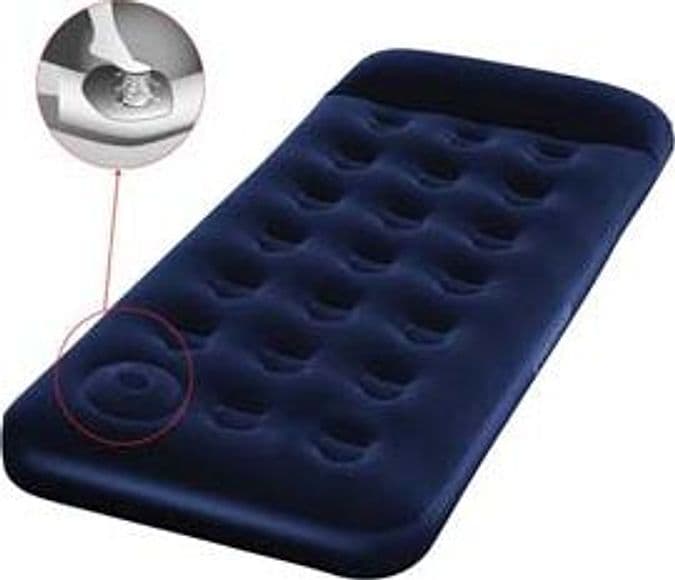 Materasso Gonfiabile Floccato Singolo e Pompa Incorporata 185 CMX76X28H – Bestway