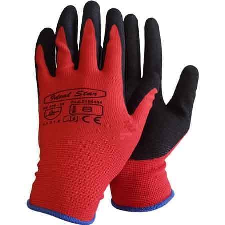 Guanto Poliestere Nitrile Sabbiato Ideal Star Tg. 10 12 Paia - 2