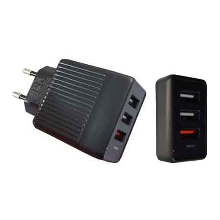 Caricatore USB Rapido da Parete 3,0A 3 USB - 2