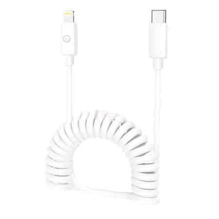 Cavo di Ricarica a Molla USB con Lightning Lostech 120 cm - 2