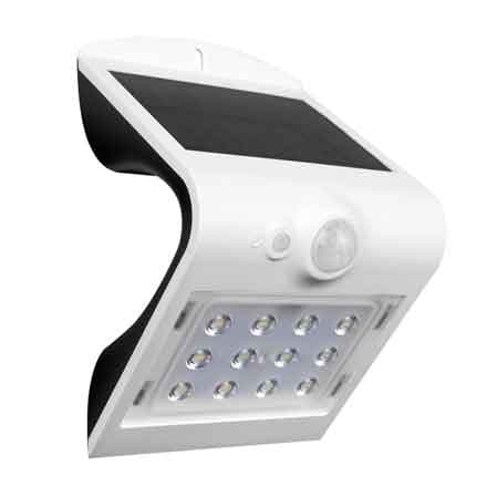 Applique a LED con Pannello Solare e Sensore Colore Bianco 200LM 6000K - 2
