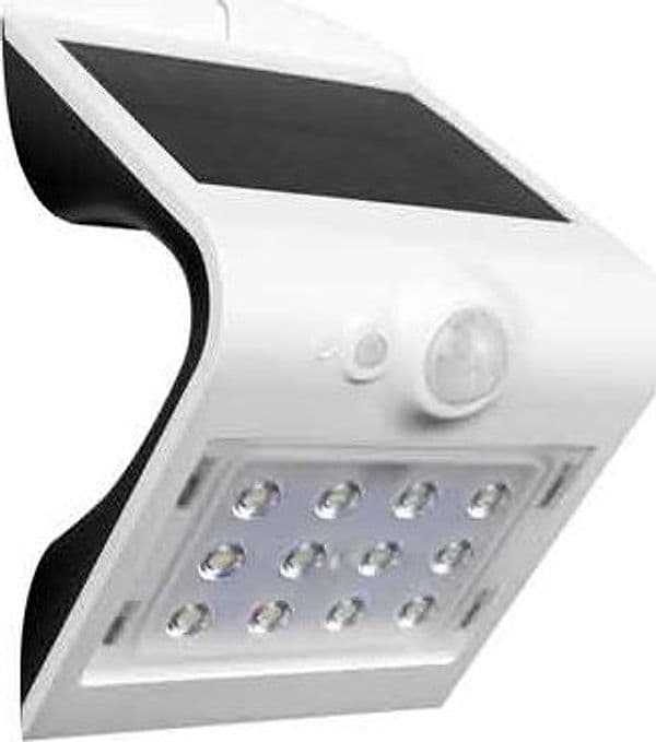 Applique a LED con Pannello Solare e Sensore Colore Nero 200LM 6000K - 2
