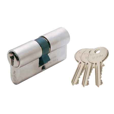 Cilindro Sagomato a Doppio Profilo Nichelato F5 Iseo 60 mm (25 con 10 - 2