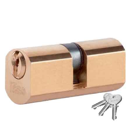 Cilindro Sfaccettato 22 a Doppio Profilo F5 Iseo 54 mm (22 con 10 con 22) - 2