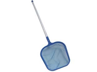 Retino Piatto da Superficie in Plastica con Manico per Piscina 30 2 Pezzi - 2